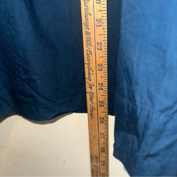 Free People Top Large Teal Blue Another Eternity Crochet Mock Neck Bell Sleeve - Picture 11 of 13